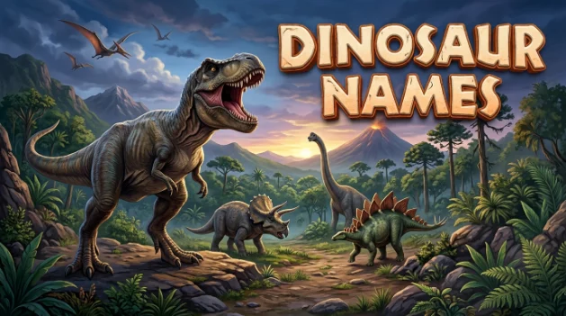 Dinosaur names with name generator