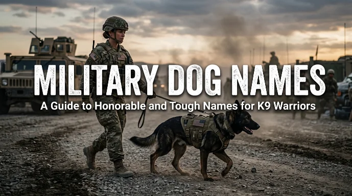 Military dog names with name generator