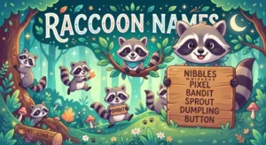 Charming Raccoon names with name