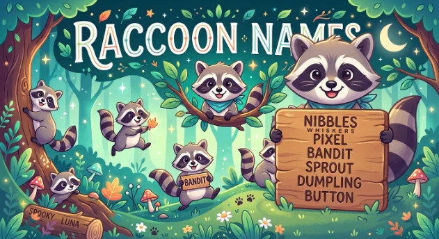 Charming Raccoon names with name