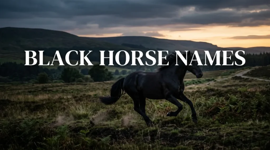 Black Horse Names with name generator
