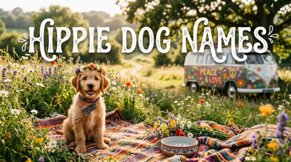 Hippie Dog Names with name generator